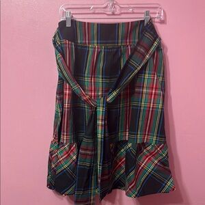J. Crew Black and Green Skirt size 4